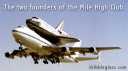 The two founders of the Mile High Club