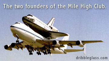 The two founders of the Mile High Club