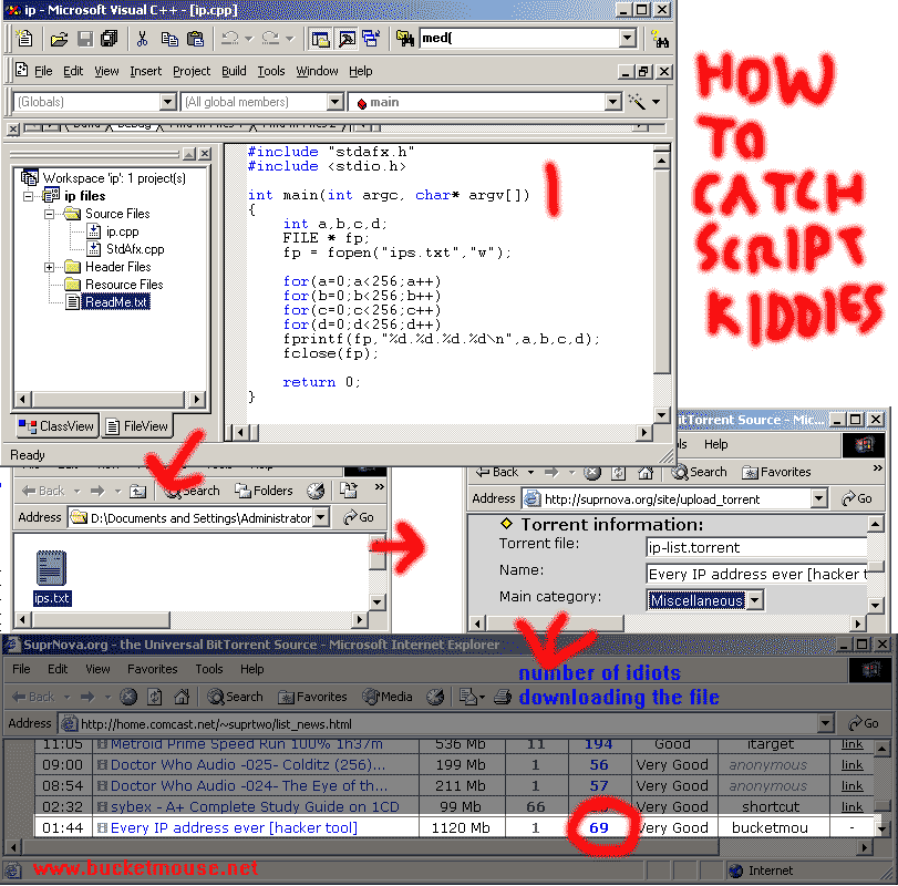 How to catch script kiddies