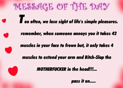 Message of the day