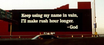 Keep using my name in vain...