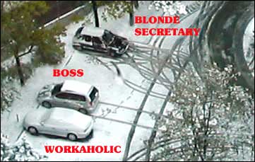 The company parking lot