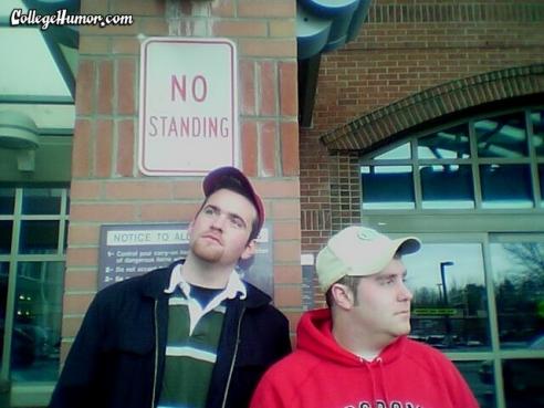 No standing
