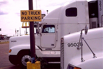 No truck parking