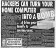Hackers can turn your home computer into a BOMB!