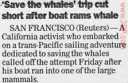 'Save the whales' trip cut short after boat rams whale