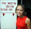 You must be over 130cm to ride