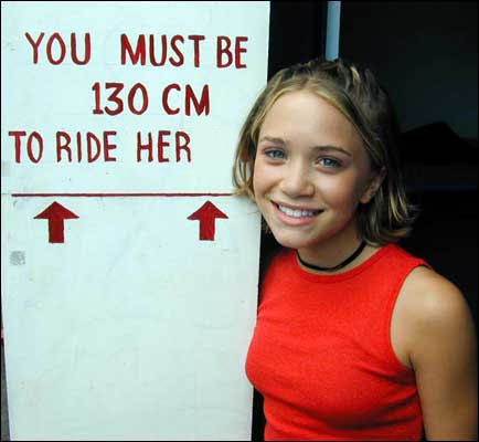 You must be over 130cm to ride