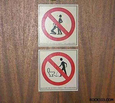 Bathroom sign