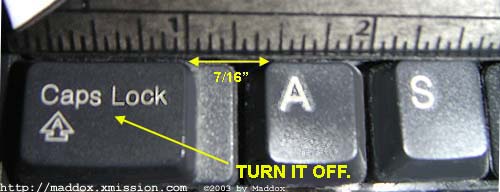 7/16". Turn it off.