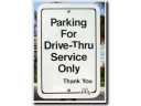 Parking for drive-thru service only