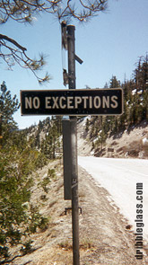 No exceptions