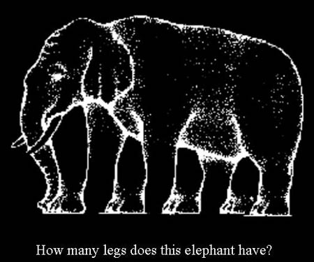 How many legs does this elephant have?