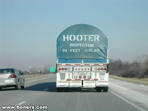 Hooter inspector 70 feet ahead