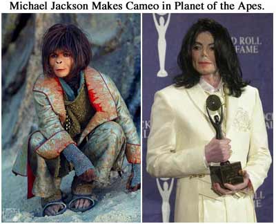 Michael Jackson makes a cameo in Planet of the Apes